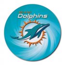 Miami Dolphins Heat-Resistant Round Mousepad