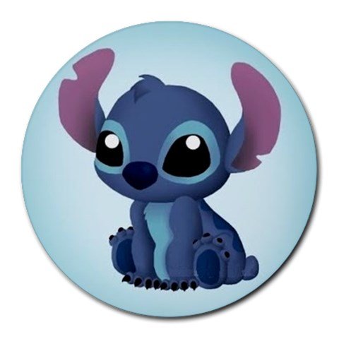 Stitch Heat-Resistant Round Mousepad