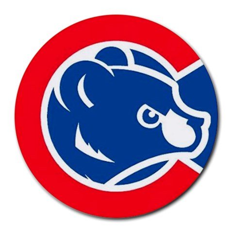 Chicago Cubs Heat-Resistant Round Mousepad