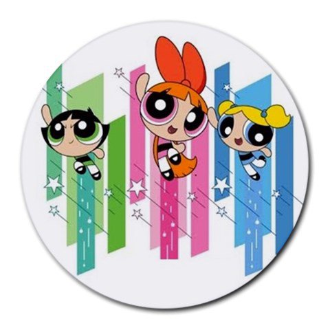 The Powerpuff Girls Heat-Resistant Round Mousepad