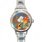Baby Flintstones Round Italian Charm Watch