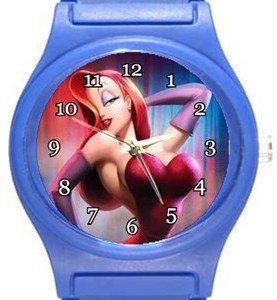 Jessica Rabbit Blue Plastic Watch
