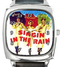Singin' In The Rain Square Metal Watch