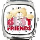 Best Friends Square Metal Watch