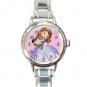 Beautiful Princess Sophia Round Italian Charm Watch