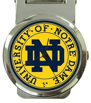 University of Notre Dame Money Clip Watch