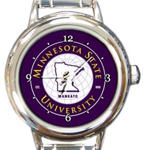 Minnesota State University Round Italian Charm Watch