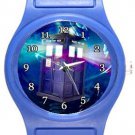 Tardis Doctor Who Blue Plastic Watch