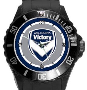 Melbourne Victory FC Plastic Sport Watch In Black
