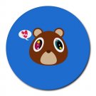 Funny Kanye West Bear Heat-Resistant Round Mousepad