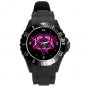 HIM Band Logo Plastic Sport Watch In Black