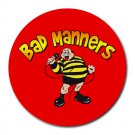 Bad Manners Heat-Resistant Round Mousepad