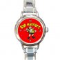 Bad Manners Round Italian Charm Watch