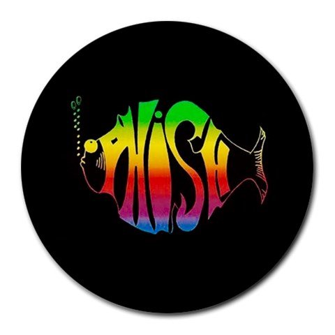 Phish Heat-Resistant Round Mousepad