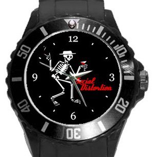 Social Distortion Plastic Sport Watch In Black