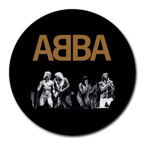 ABBA Heat-Resistant Round Mousepad