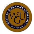 Western Governors University Heat-Resistant Round Mousepad