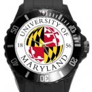 University of Maryland Plastic Sport Watch In Black