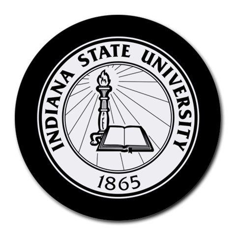 Indiana State University Heat-Resistant Round Mousepad
