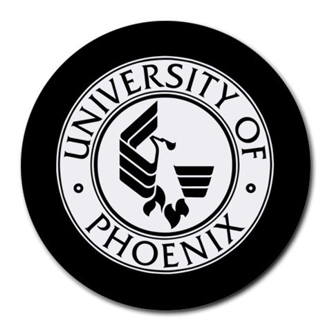 University of Phoenix Heat-Resistant Round Mousepad