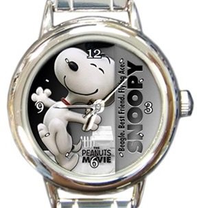 Super Cute Snoopy Round Italian Charm Watch