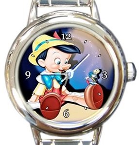 Cute Pinocchio Round Italian Charm Watch