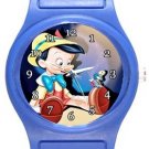 Cute Pinocchio Blue Plastic Watch