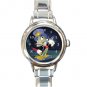 Jiminy Cricket Pinocchio Round Italian Charm Watch