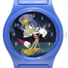 Jiminy Cricket Pinocchio Blue Plastic Watch
