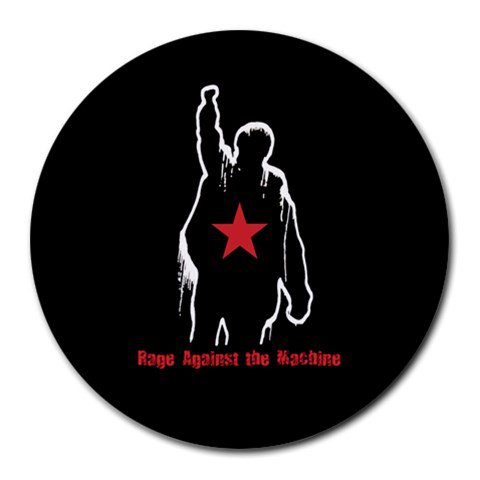 Rage Against The Machine Logo Heat-Resistant Round Mousepad