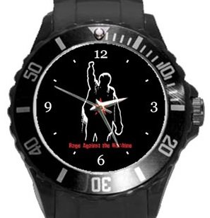 Rage Against The Machine Plastic Sport Watch In Black