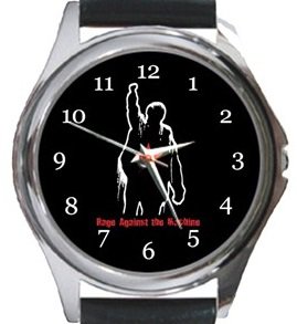 Rage Against The Machine Logo Round Metal Watch