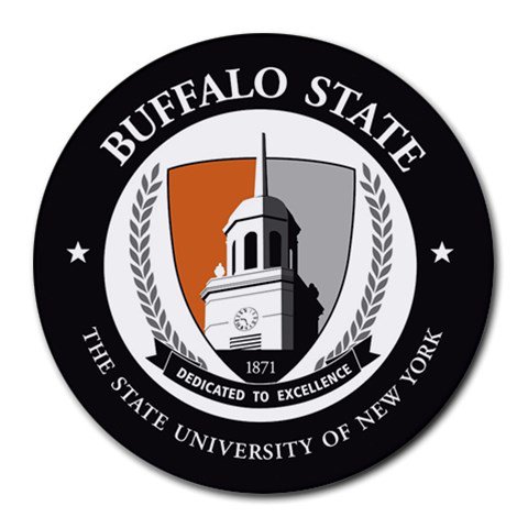 Buffalo State College Heat-Resistant Round Mousepad