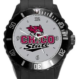 Chico State Wildcats Plastic Sport Watch In Black