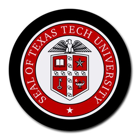 Texas Tech University Heat-Resistant Round Mousepad