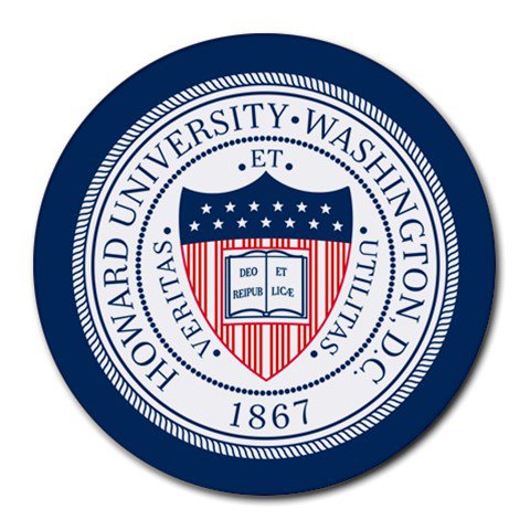 Howard University Heat-Resistant Round Mousepad