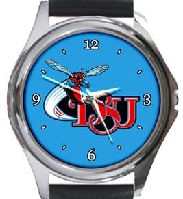 Delaware State Hornets Round Metal Watch