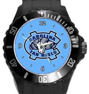 North Carolina Tar Heels Plastic Sport Watch In Black