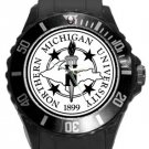 Northern Michigan University Plastic Sport Watch In Black