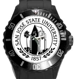 San Jose State University Plastic Sport Watch In Black