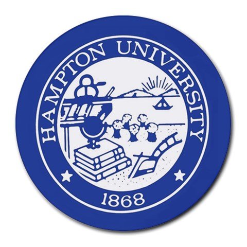 Hampton University Heat-Resistant Round Mousepad