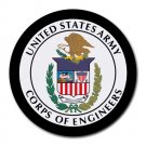 US Army Corps of Engineers Heat-Resistant Round Mousepad