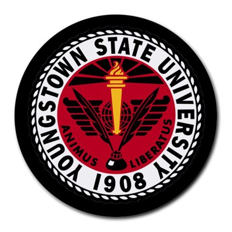 Youngstown State University Heat-Resistant Round Mousepad