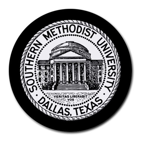 Southern Methodist University Heat-Resistant Round Mousepad
