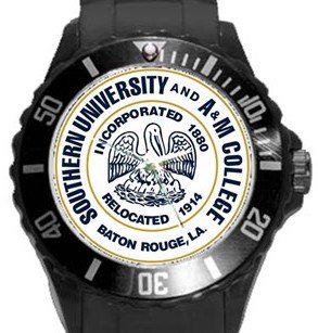 Southern University and A&M College Plastic Sport Watch In Black