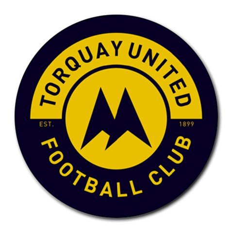 Torquay United FC Heat-Resistant Round Mousepad