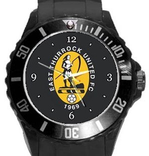 East Thurrock United FC Plastic Sport Watch In Black