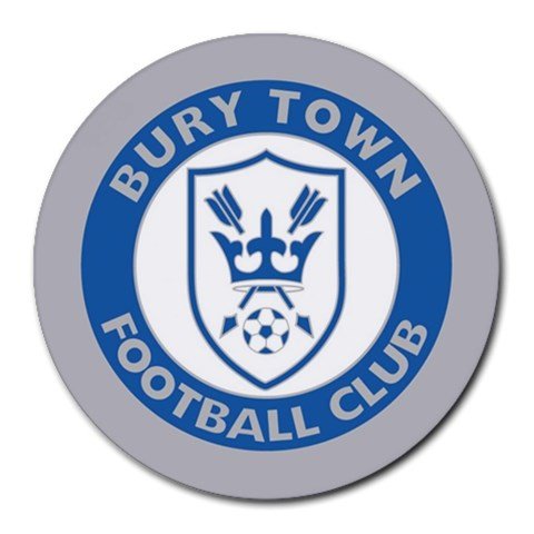 Bury Town FC Heat-Resistant Round Mousepad