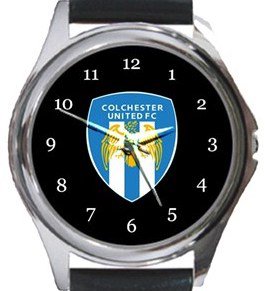 Colchester United FC Round Metal Watch