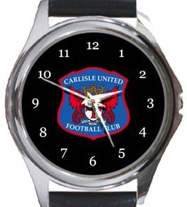 Carlisle United FC Round Metal Watch